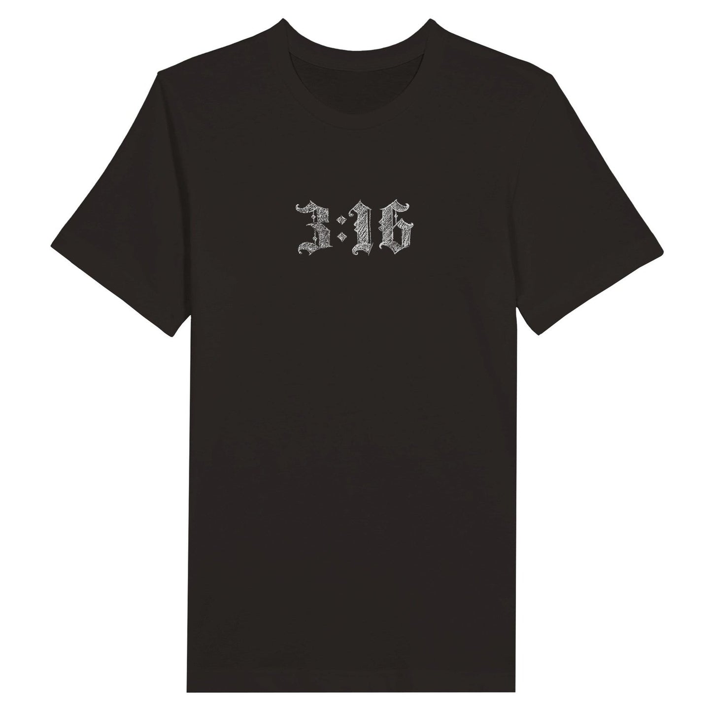 An image of 3:16 Chalk | Premium Unisex Christian T-shirt available at 3rd Day Christian Clothing UK