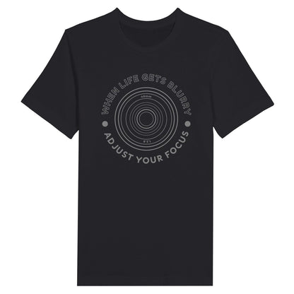 An image of Adjust Your Focus | Premium Unisex Inspirational T-shirt available at 3rd Day Christian Clothing UK