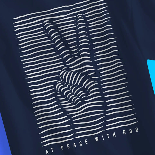 An image of At Peace With God | Premium Unisex Christian T-shirt available at 3rd Day Christian Clothing UK
