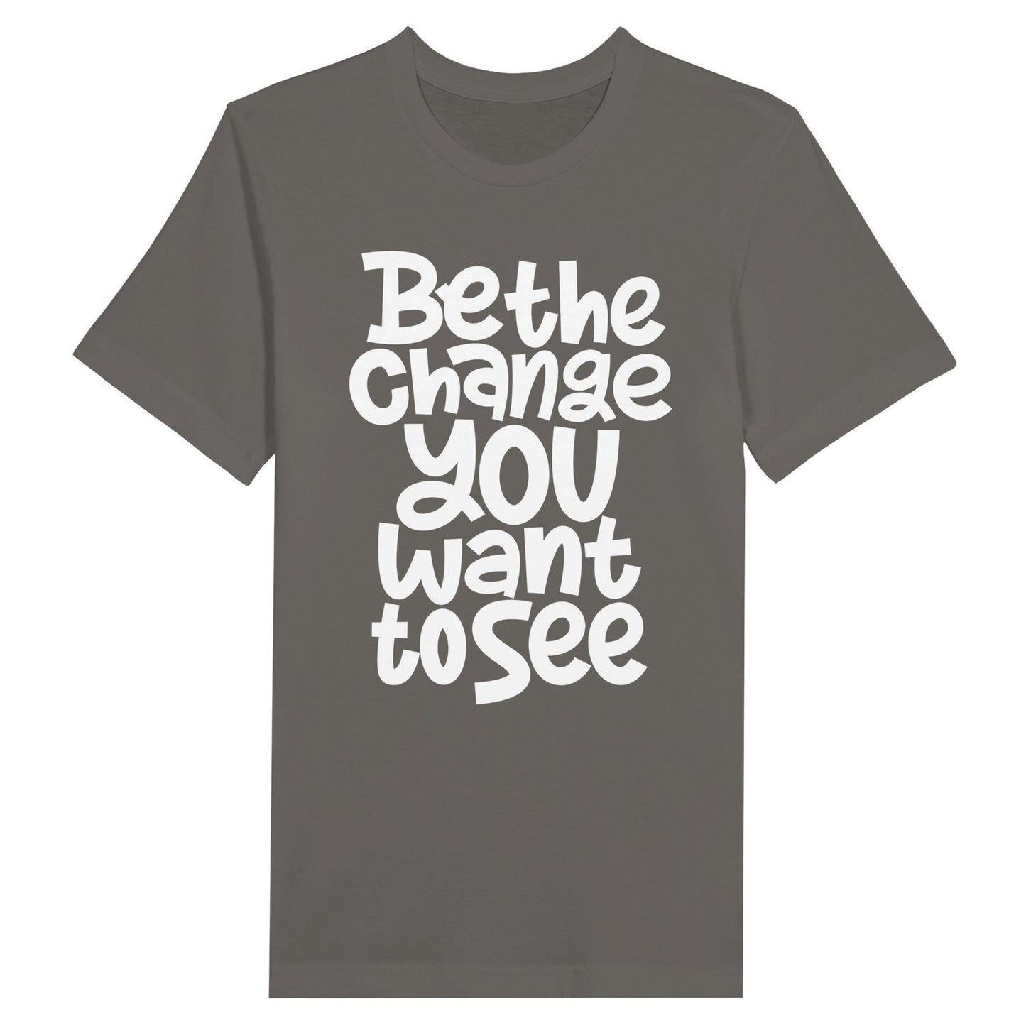 An image of Be The Change You Want To See | Premium Unisex Inspirational T-shirt available at 3rd Day Christian Clothing UK