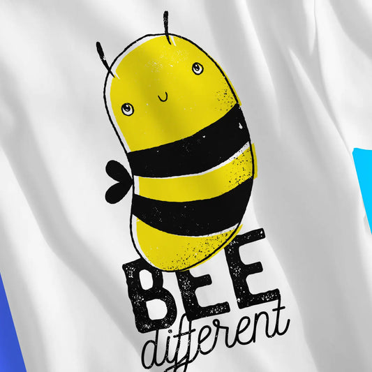An image of Bee Different | Premium Unisex Inspirational T-shirt available at 3rd Day Christian Clothing UK