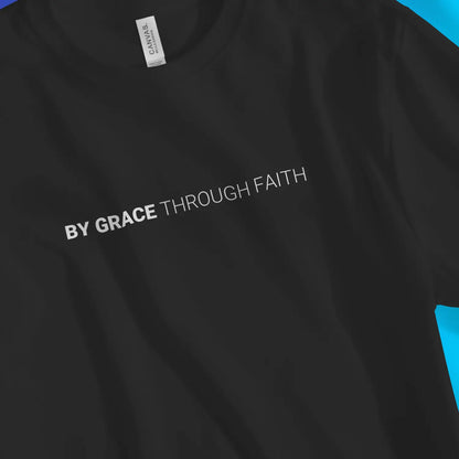 An image of By Grace Through Faith | Premium Unisex Christian T-shirt available at 3rd Day Christian Clothing UK