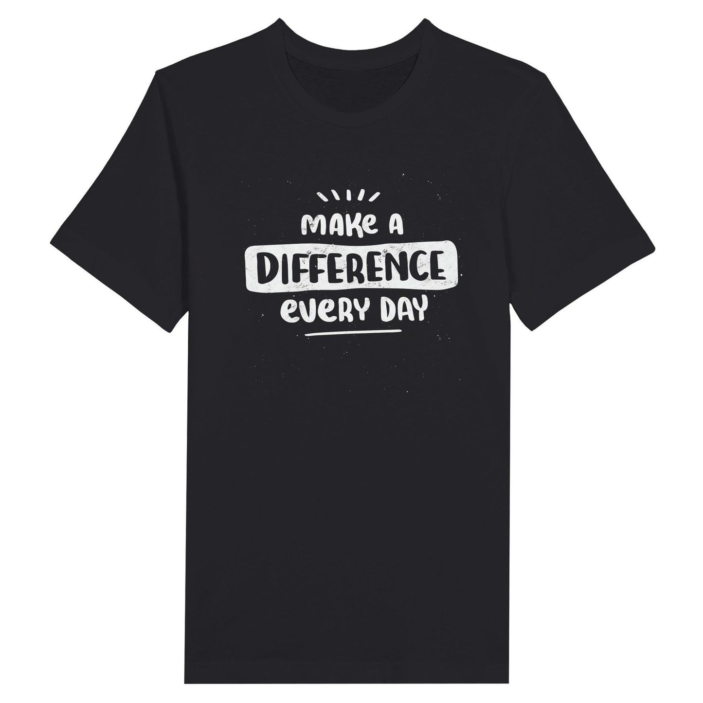 An image of Make a Difference Everyday | Premium Unisex Inspirational T-shirt available at 3rd Day Christian Clothing UK