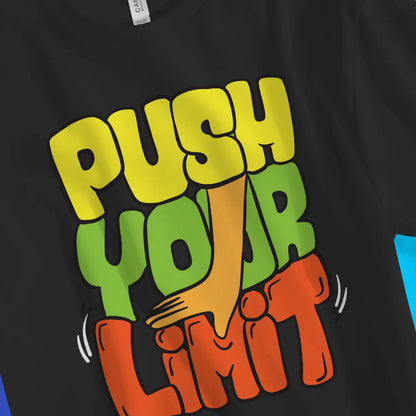 An image of PUSH YOUR LIMIT | Premium Unisex Inspirational T-shirt available at 3rd Day Christian Clothing UK