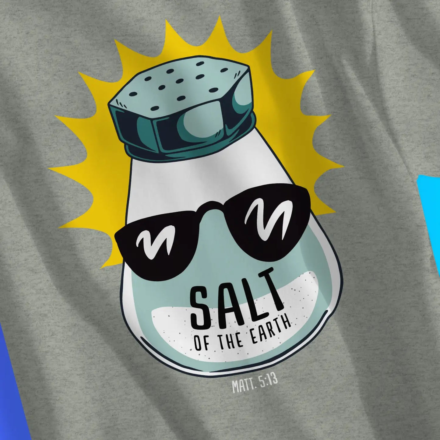 An image of Salt Of The Earth (Matt. 5:13) | Premium Unisex Christian T-shirt available at 3rd Day Christian Clothing UK