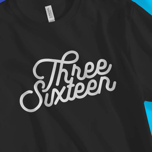 An image of Three Sixteen 2.0 | Premium Unisex Christian T-shirt available at 3rd Day Christian Clothing UK