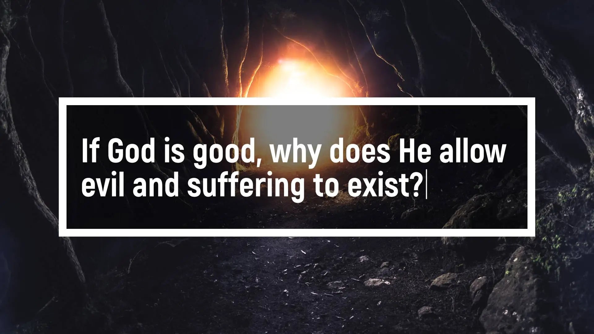 Dobevil If God is good, why does He allow evil and suffering to exist? – 3rd Day