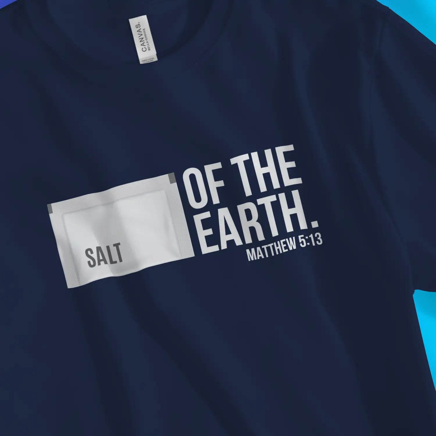 An image of the Salt of The Earth | Premium Unisex Christian T-shirts collection available at 3rd Day Christian Clothing UK