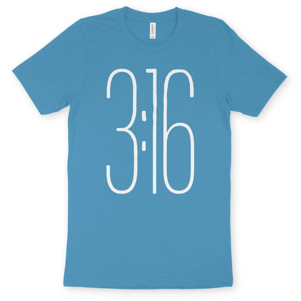 3:16 – Unisex Christian T-Shirt designed by 3rd Day Christian Clothing.