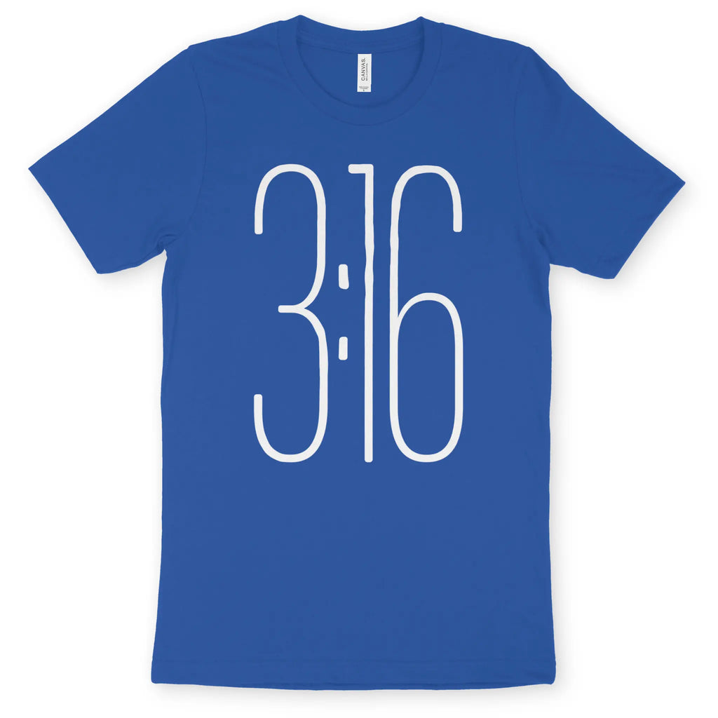 3:16 – Unisex Christian T-Shirt designed by 3rd Day Christian Clothing.