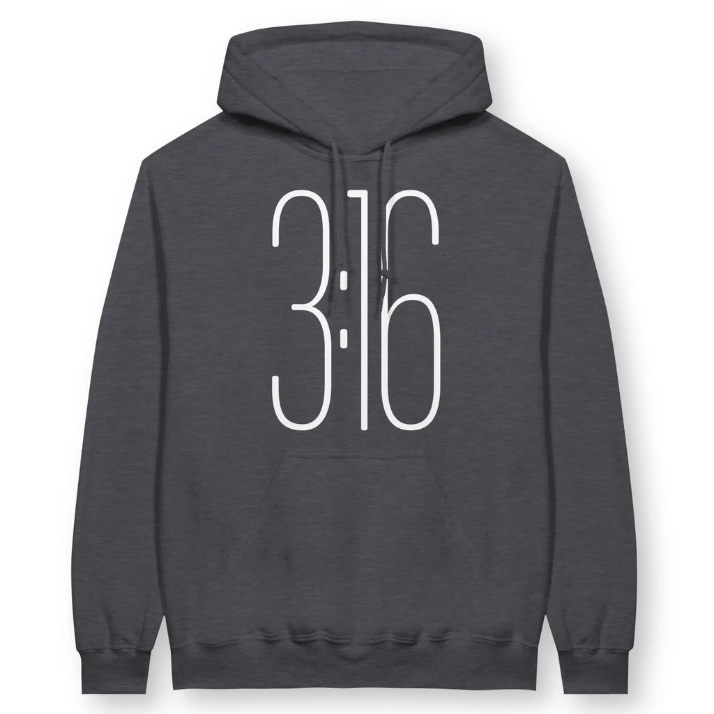 3:16 – Unisex Christian Hoodie designed by 3rd Day Christian Clothing.