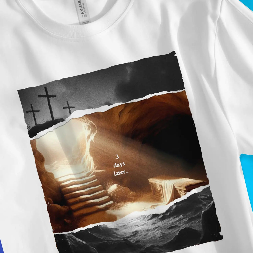 3 Days Later 2.0 – Unisex Christian T-Shirt designed by 3rd Day Christian Clothing.