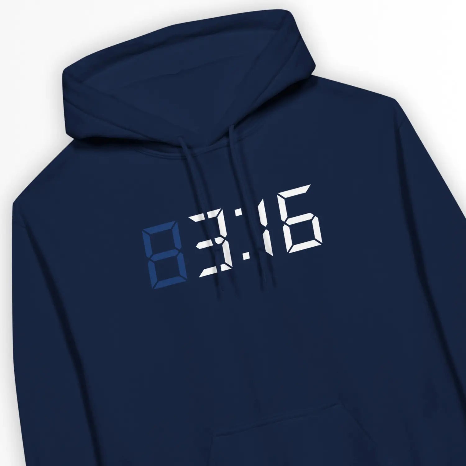 3:16 Clock – Unisex Christian Hoodie designed by 3rd Day Christian Clothing.