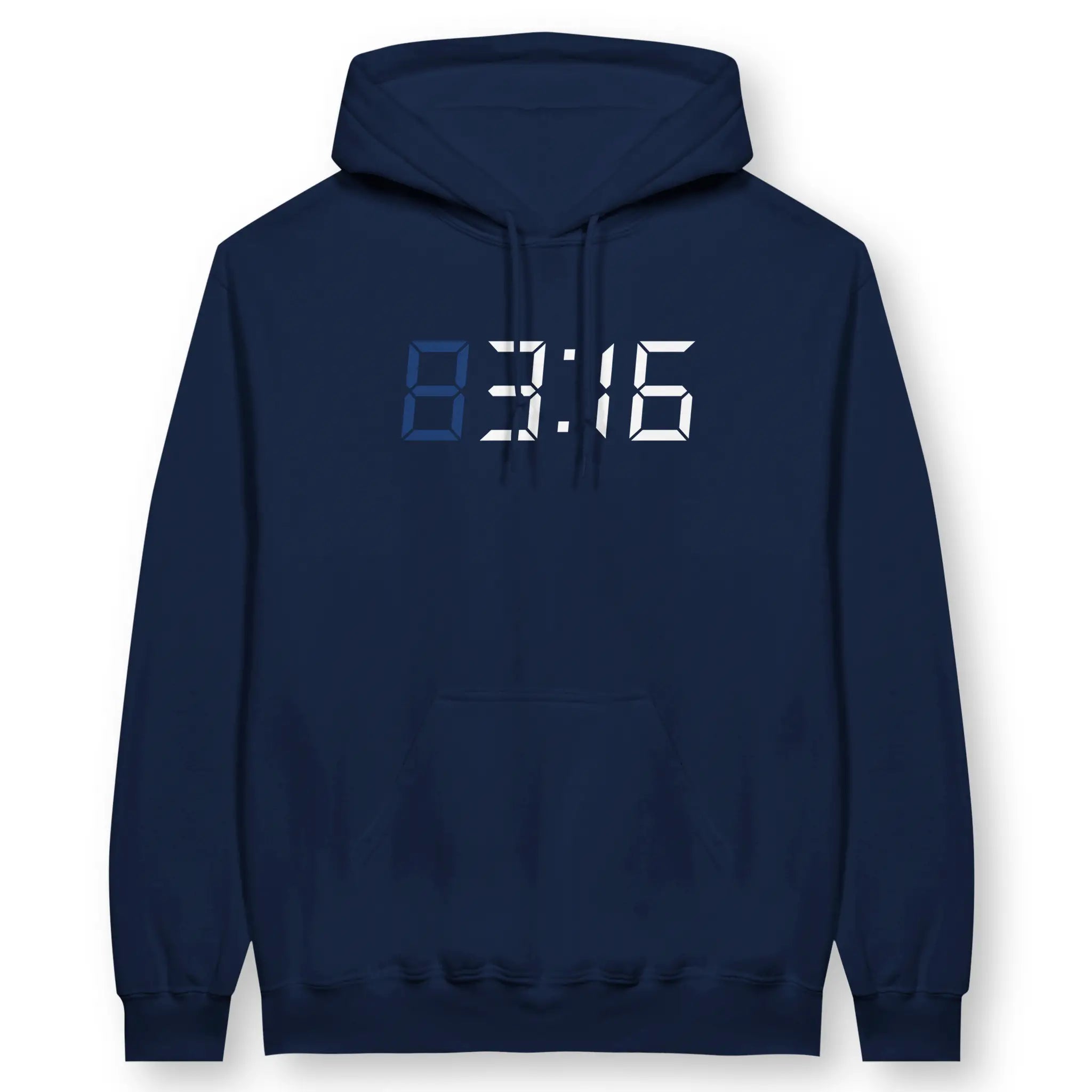 3:16 Clock – Unisex Christian Hoodie designed by 3rd Day Christian Clothing.