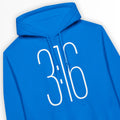 3:16 – Unisex Christian Hoodie designed by 3rd Day Christian Clothing.