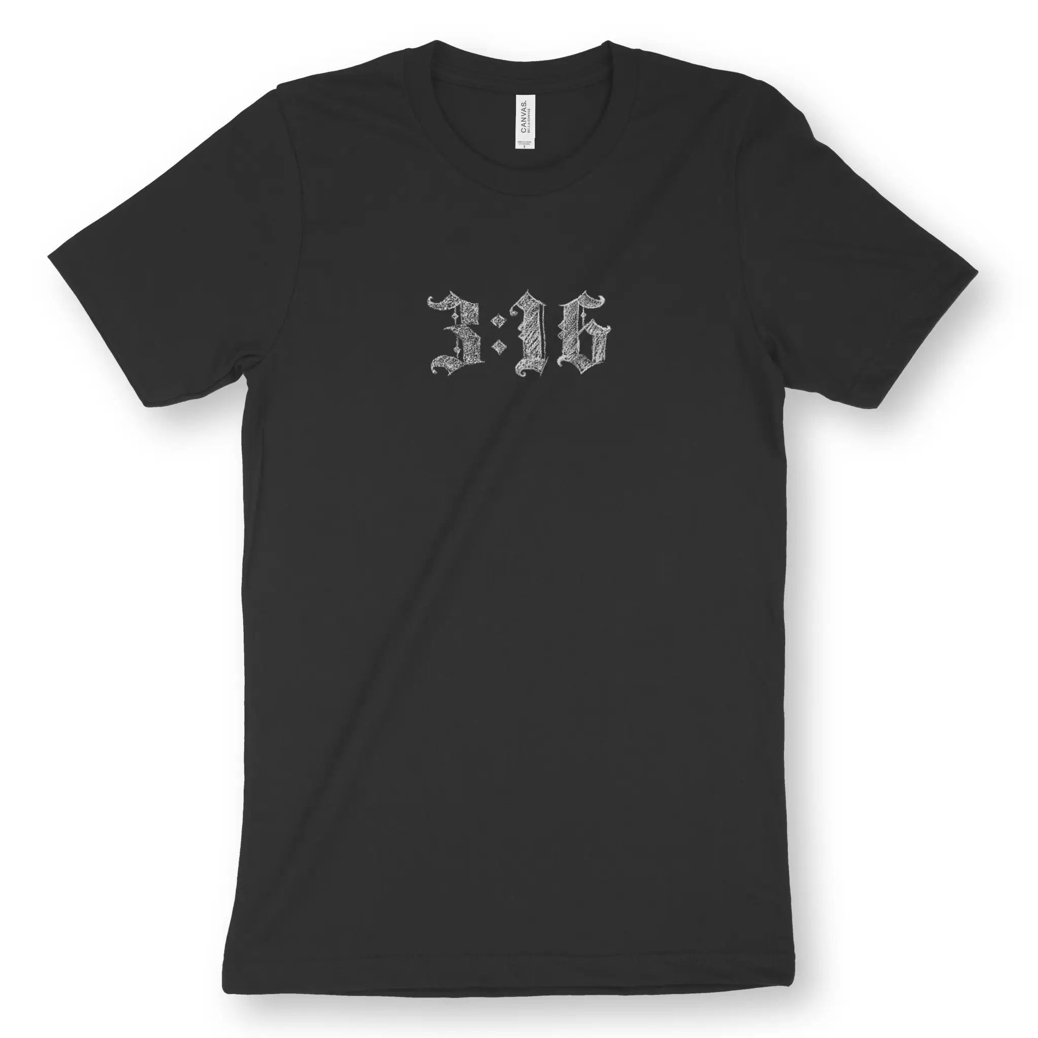 3:16 Chalk – Unisex Christian T-Shirt designed by 3rd Day Christian Clothing.