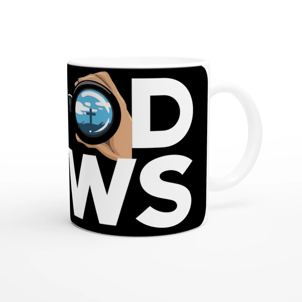 Good News – Christian Mug designed by 3rd Day Christian Clothing.