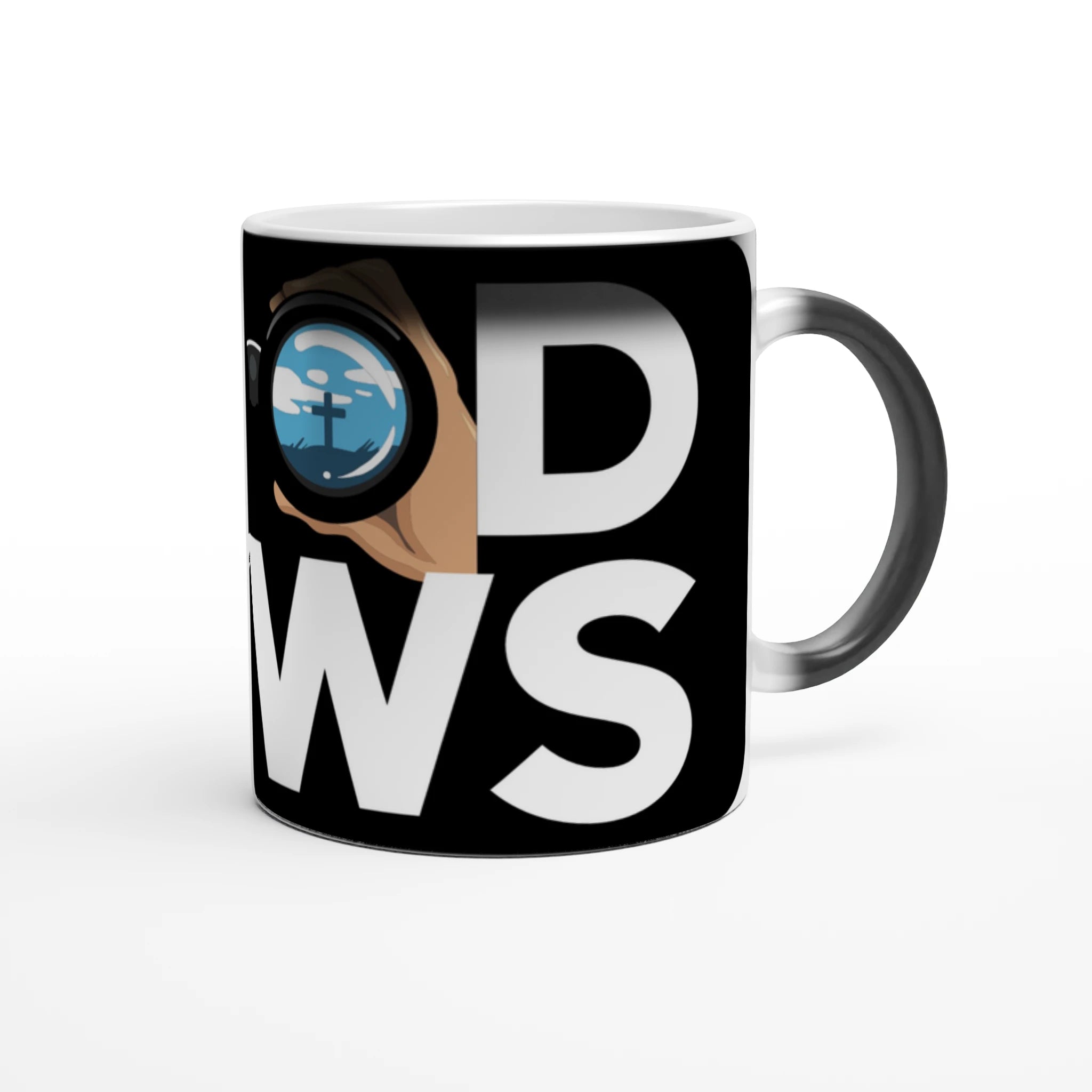 Good News – Christian Magic Mug designed by 3rd Day Christian Clothing.