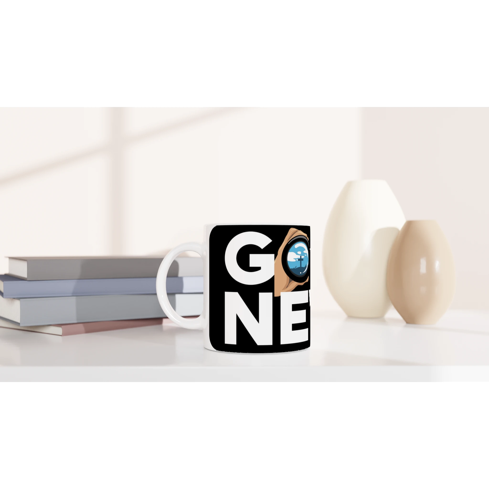 Good News – Christian Mug designed by 3rd Day Christian Clothing.