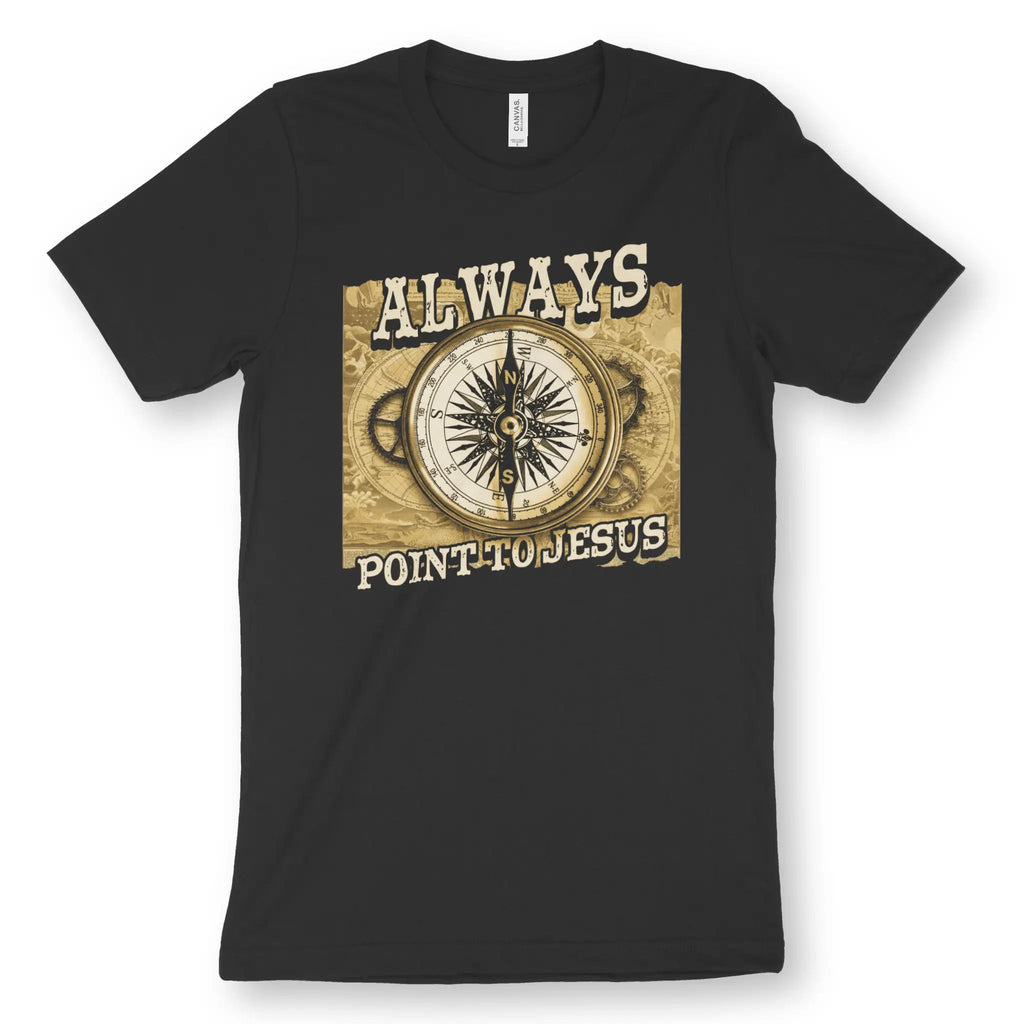 Always Point To Jesus 2.0 – Unisex Christian T-Shirt designed by 3rd Day Christian Clothing.