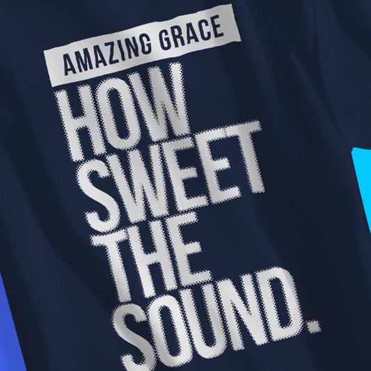 Amazing Grace – How Sweet The Sound | Premium Unisex Christian T-Shirt designed by 3rd Day Christian Clothing.