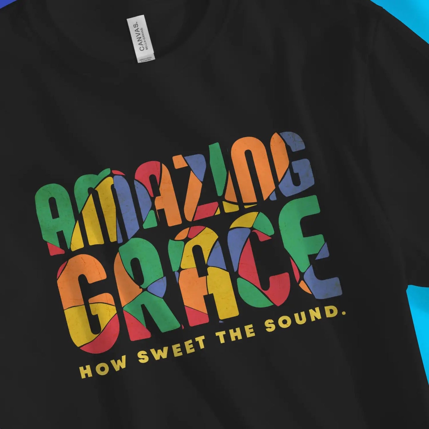 Amazing Grace (Abstract) | Premium Unisex Christian T-Shirt designed by 3rd Day Christian Clothing.