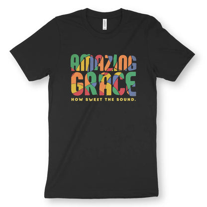 Amazing Grace (Abstract) | Premium Unisex Christian T-Shirt designed by 3rd Day Christian Clothing.