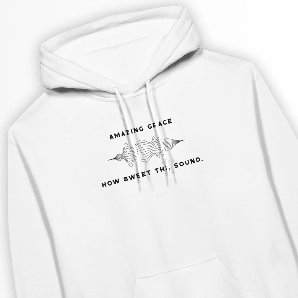 Amazing Grace (How Sweet The Sound) – Unisex Christian Hoodie designed by 3rd Day Christian Clothing.