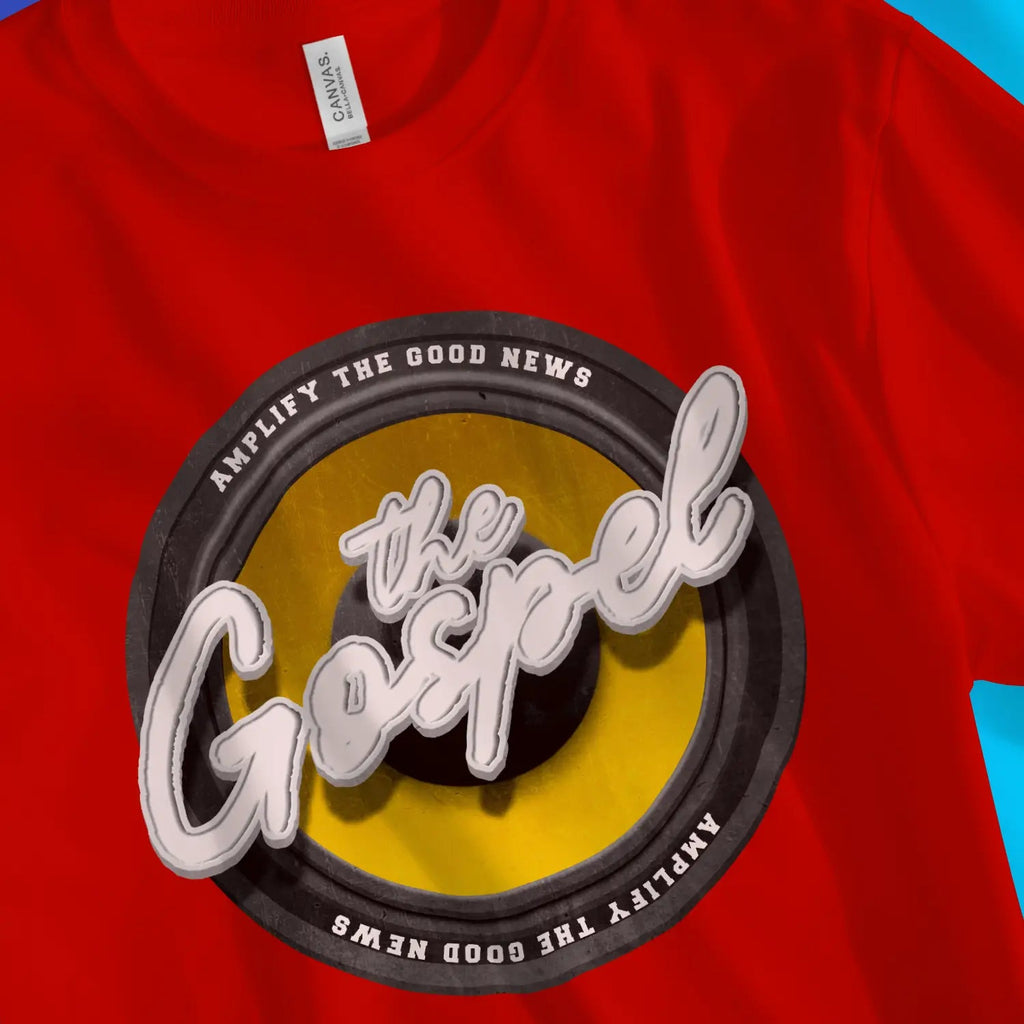 Amplify The Gospel 2.0 – Unisex Christian T-Shirt designed by 3rd Day Christian Clothing.