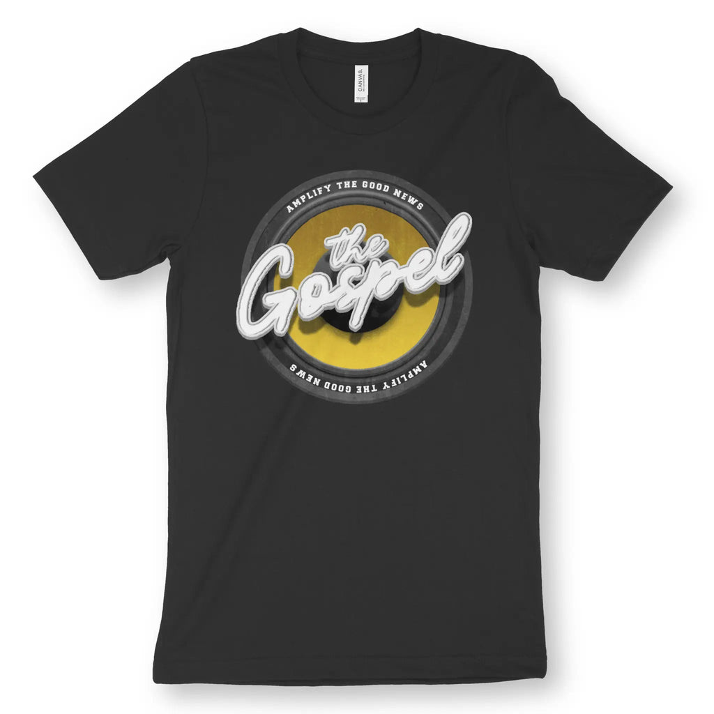 Amplify The Gospel – Unisex Christian T-Shirt designed by 3rd Day Christian Clothing.