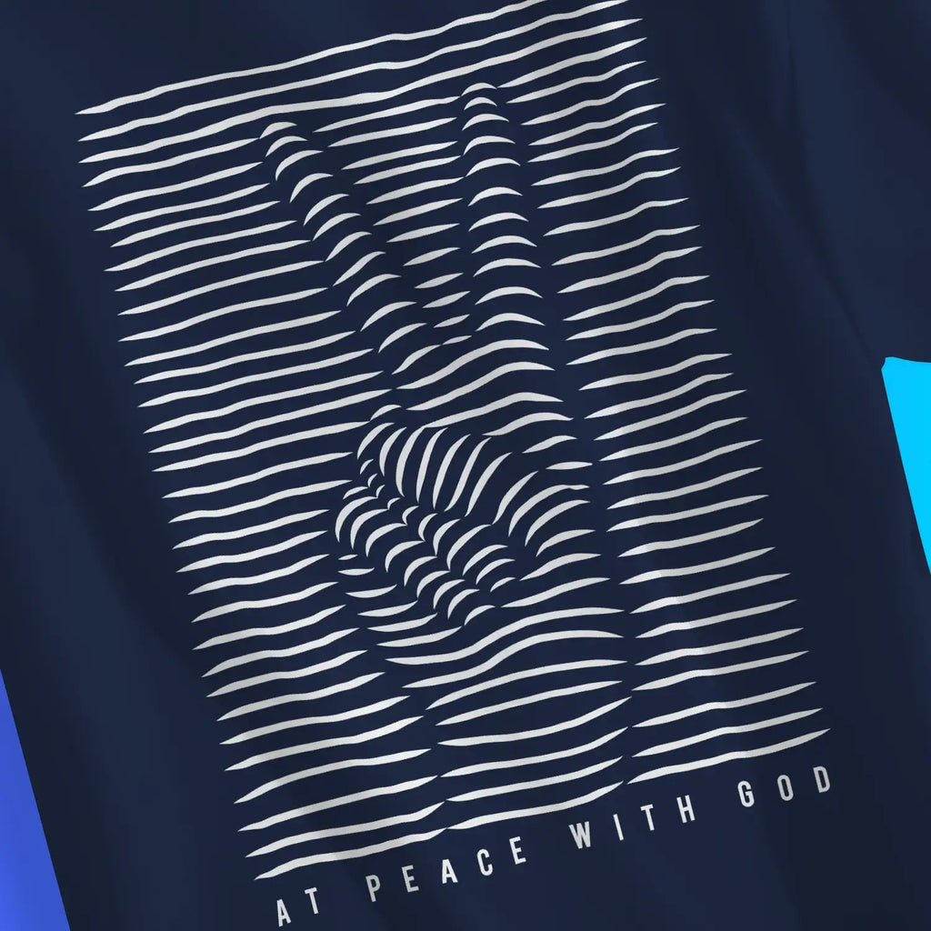 At Peace With God – Unisex Christian T-Shirt designed by 3rd Day Christian Clothing.