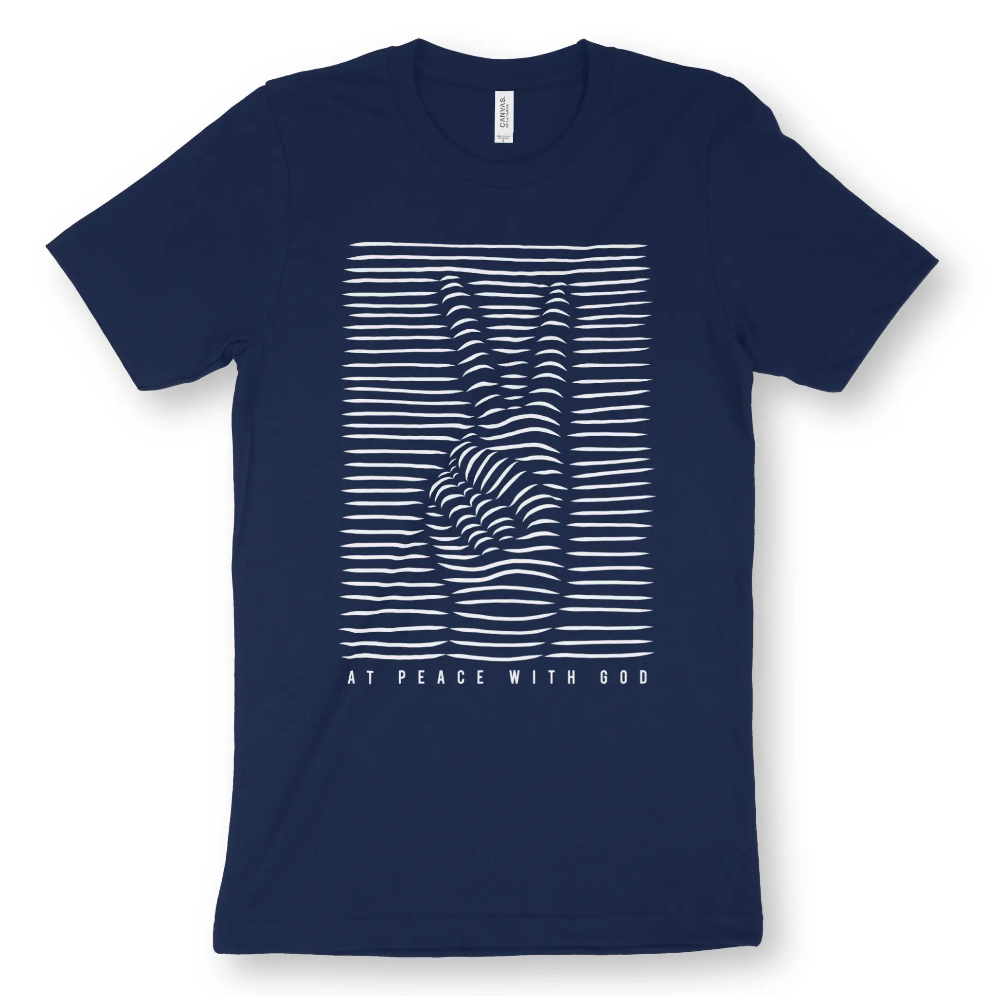 At Peace With God – Unisex Christian T-Shirt designed by 3rd Day Christian Clothing.