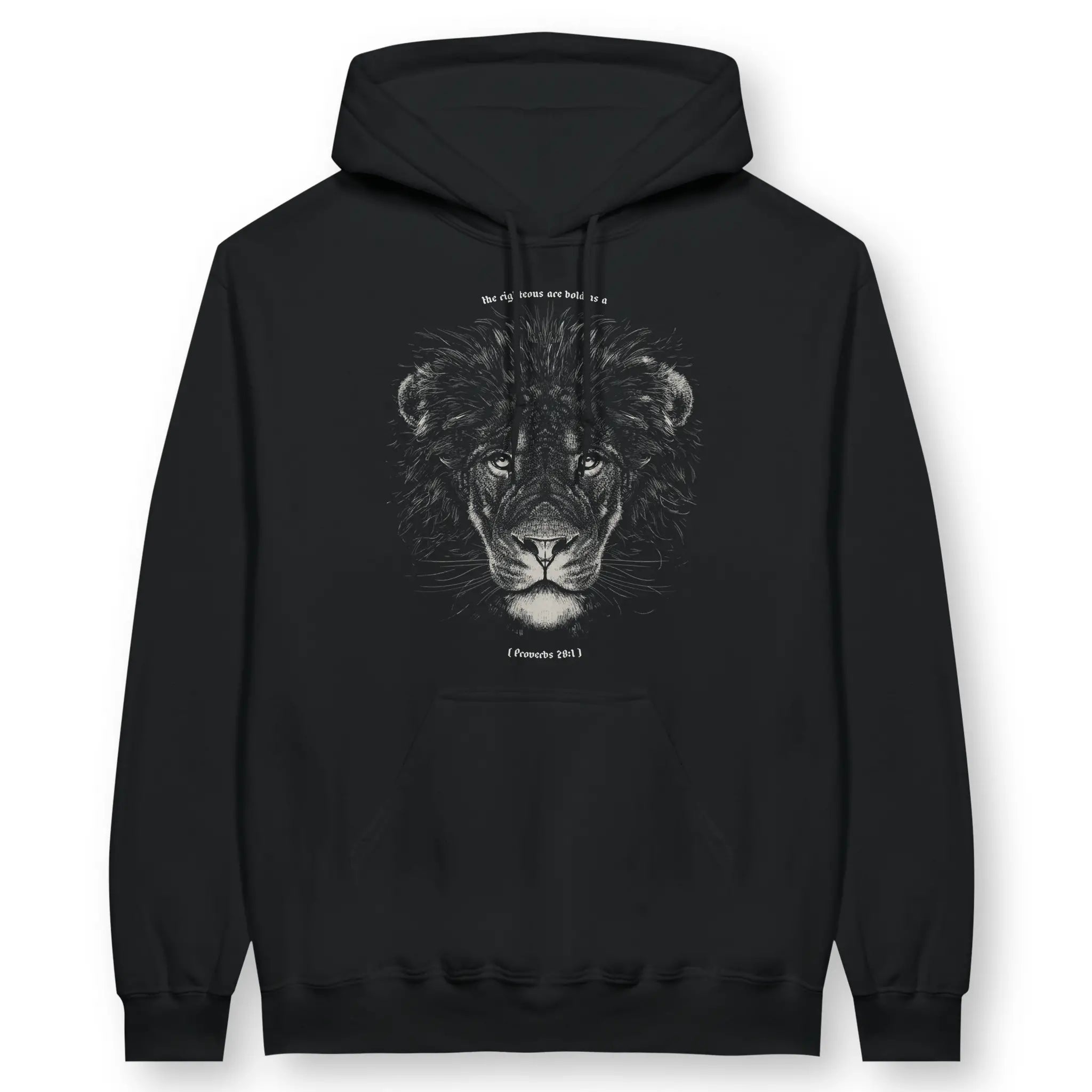 Bold As A Lion – Unisex Christian Hoodie designed by 3rd Day Christian Clothing.