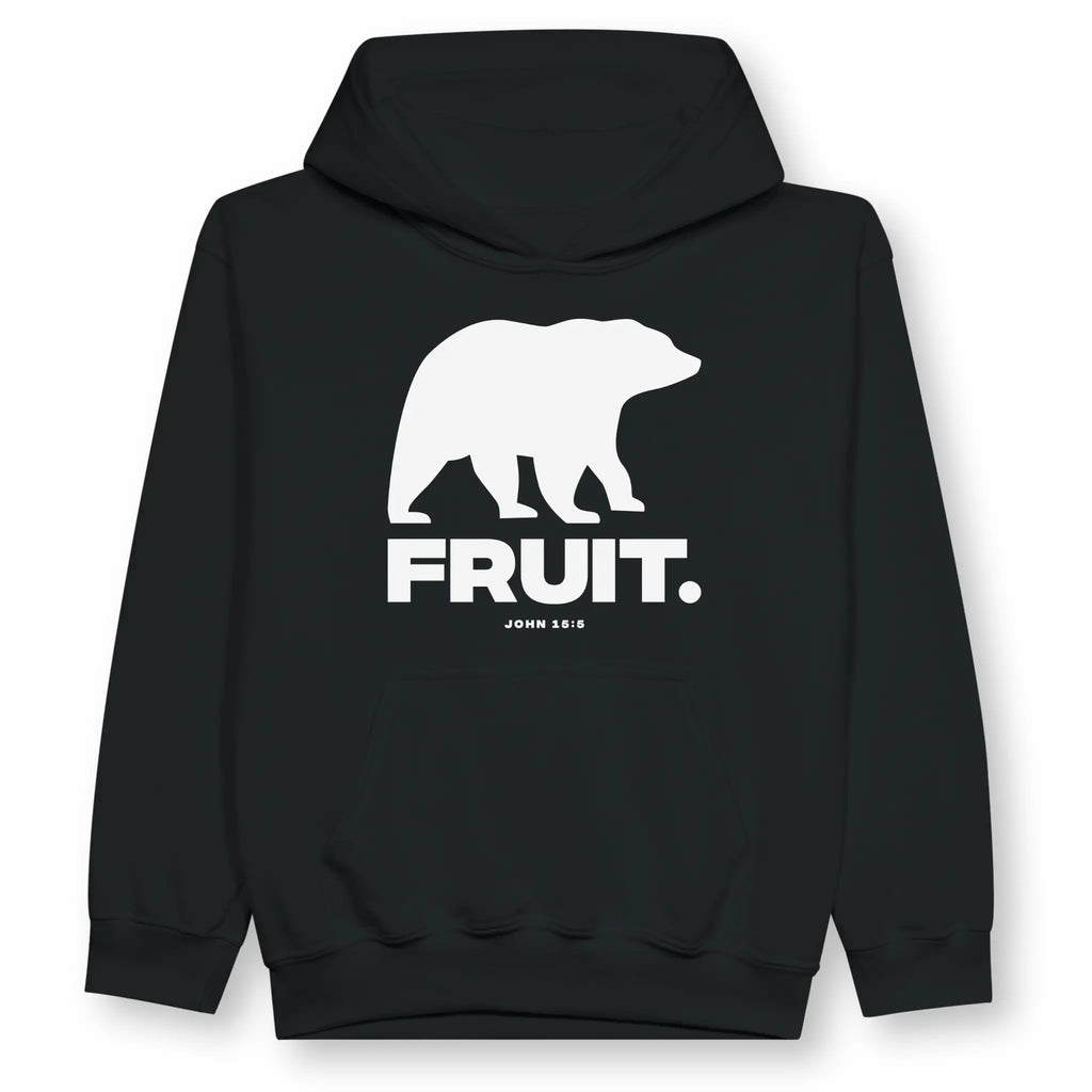 (Bear) Fruit 2.0 – Kids' Christian Hoodie designed by 3rd Day Christian Clothing.