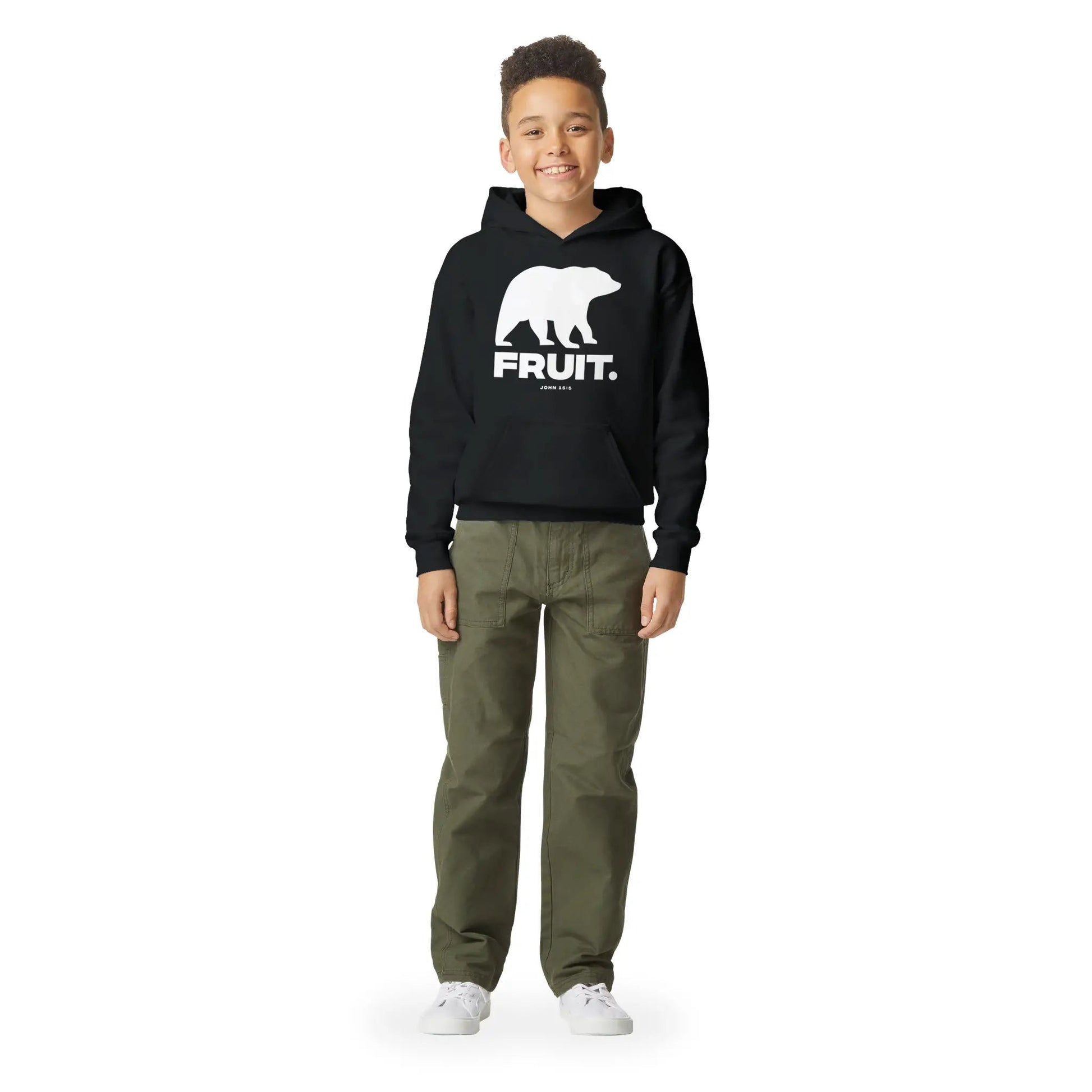 (Bear) Fruit 2.0 | Premium Kids' Christian Hoodie designed by 3rd Day Christian Clothing.