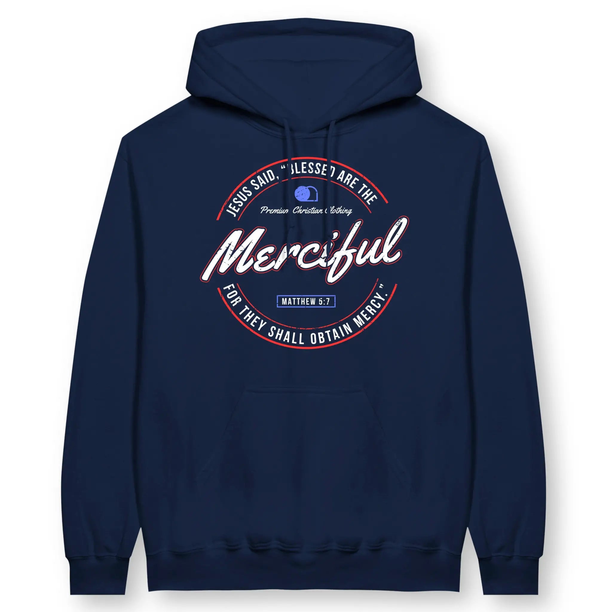 Blessed Are The Merciful – Unisex Christian Hoodie designed by 3rd Day Christian Clothing.