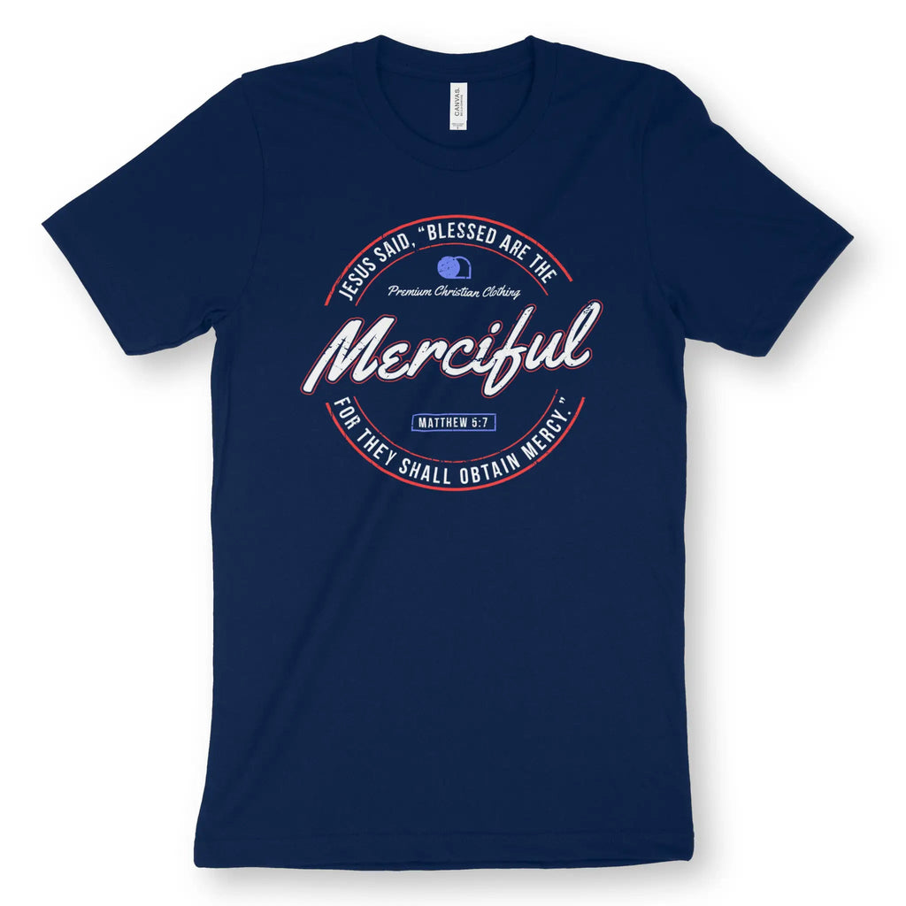 Blessed Are The Merciful – Unisex Christian T-Shirt designed by 3rd Day Christian Clothing.