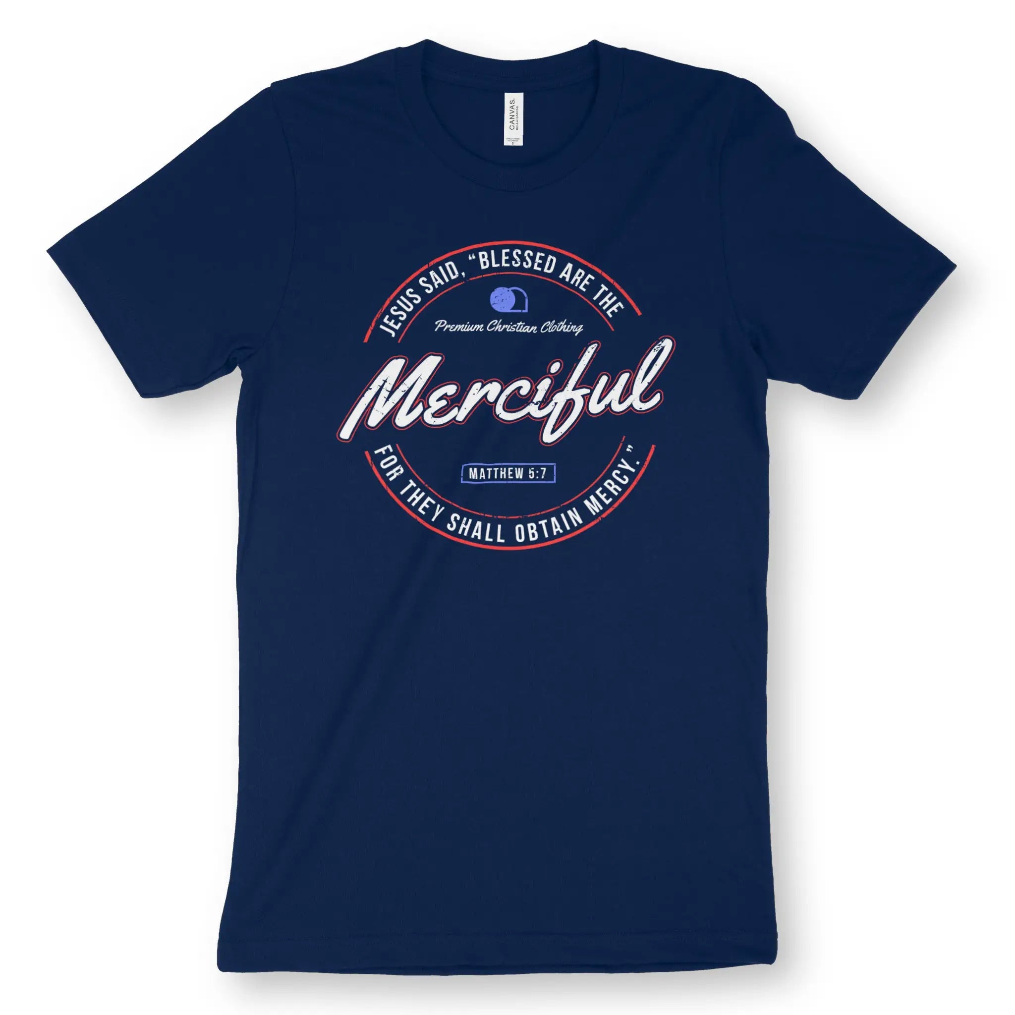 Blessed Are The Merciful – Unisex Christian T-Shirt designed by 3rd Day Christian Clothing.