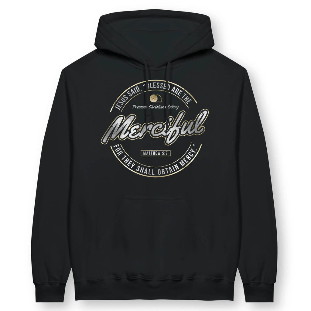 Blessed Are The Merciful (Deluxe Look) – Unisex Christian Hoodie designed by 3rd Day Christian Clothing.