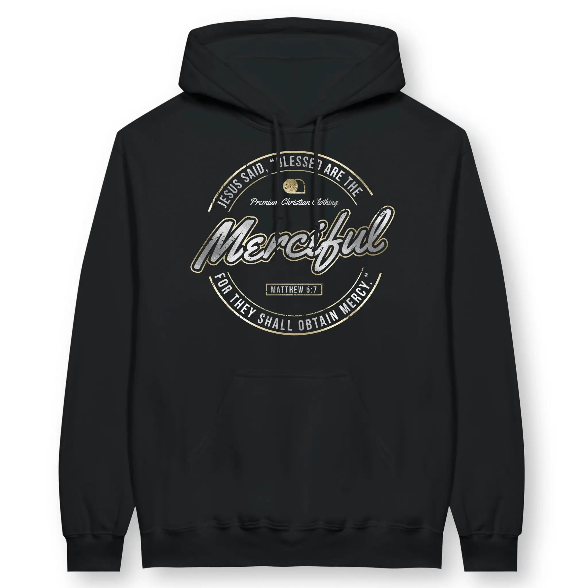 Blessed Are The Merciful (Deluxe Look) – Unisex Christian Hoodie designed by 3rd Day Christian Clothing.
