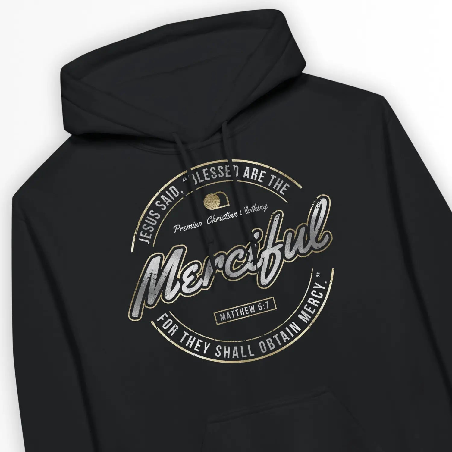 Blessed Are The Merciful (Deluxe Look) | Premium Unisex Christian Hoodie designed by 3rd Day Christian Clothing.