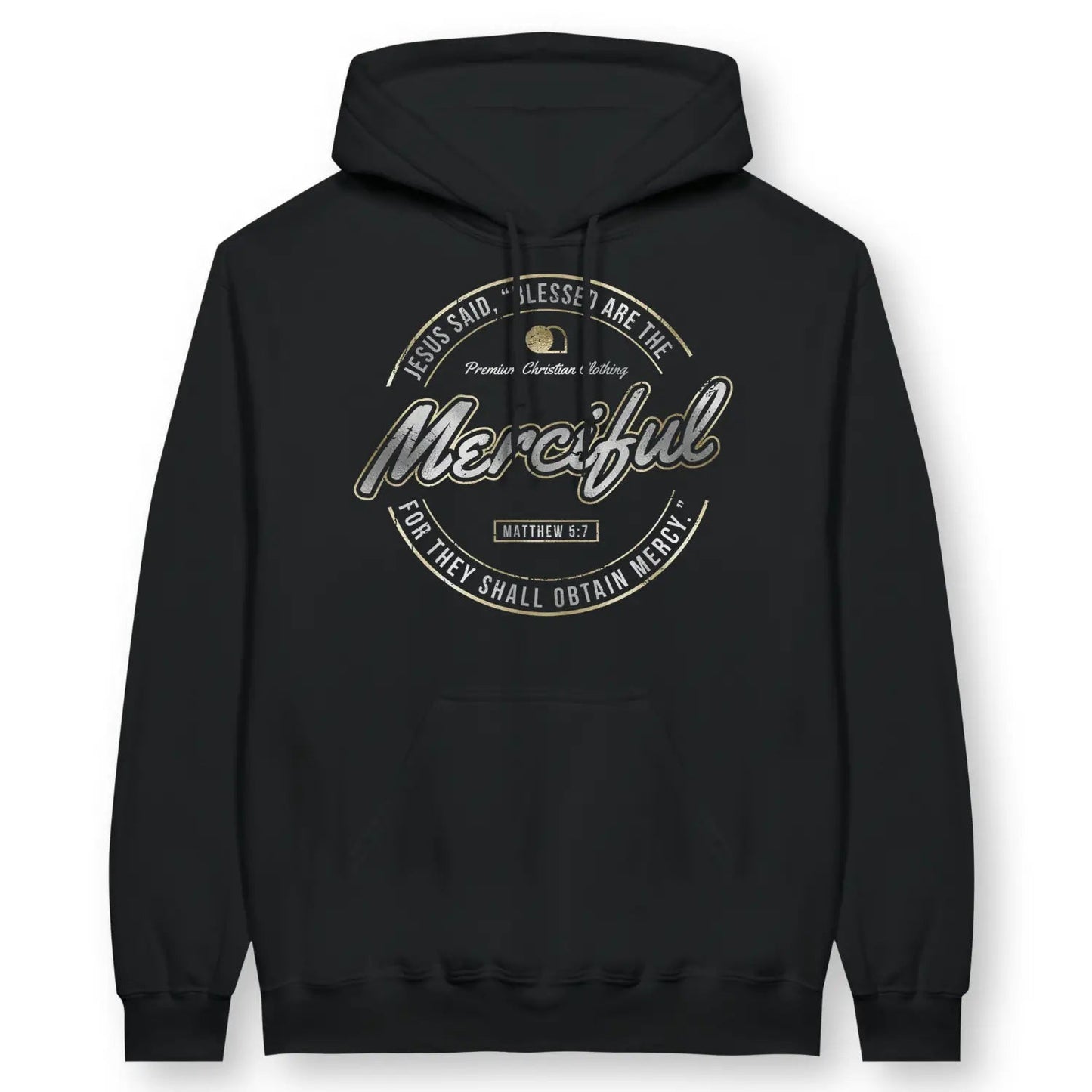 Blessed Are The Merciful (Deluxe Look) | Premium Unisex Christian Hoodie designed by 3rd Day Christian Clothing.