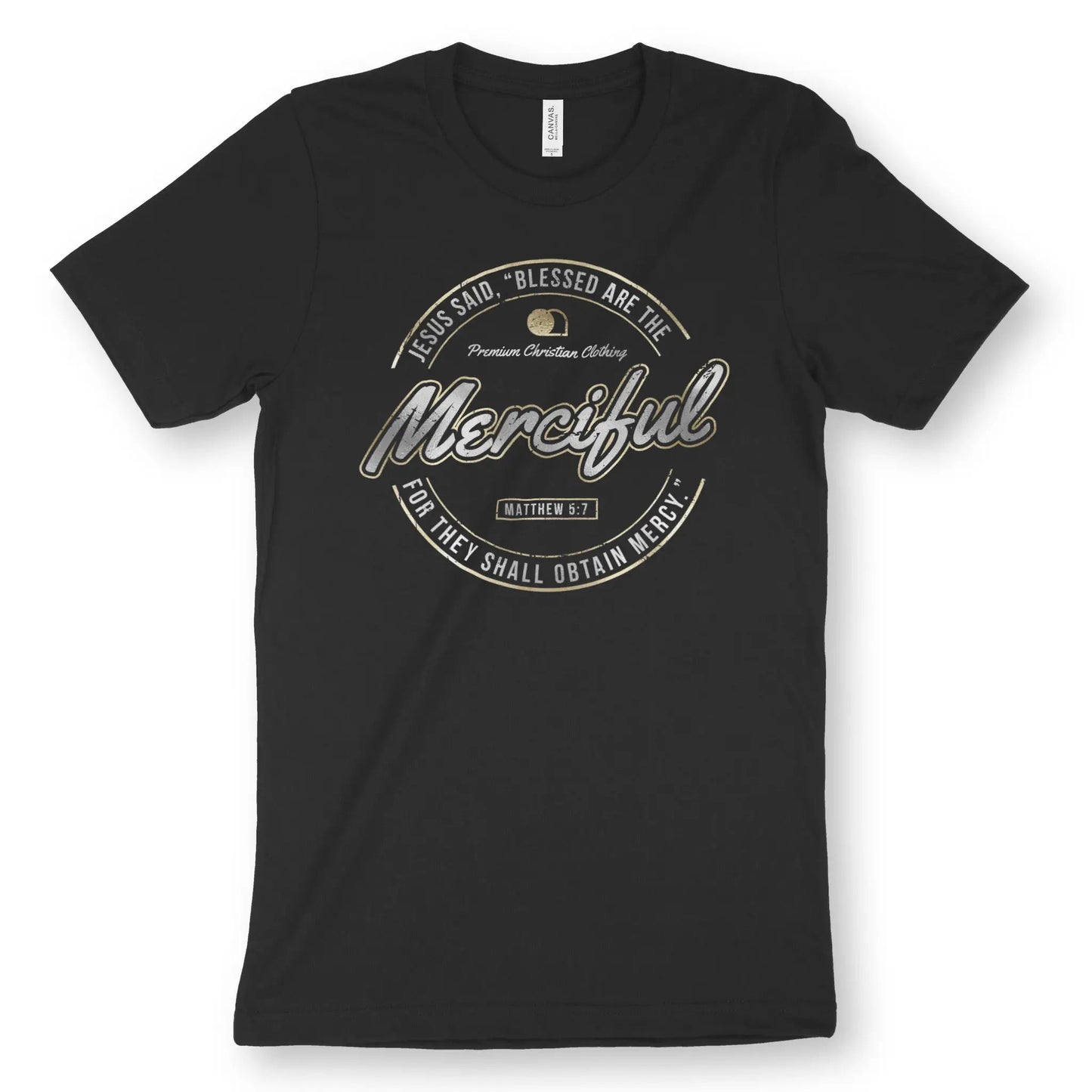 Blessed Are The Merciful (Deluxe Look) | Premium Unisex Christian T-Shirt designed by 3rd Day Christian Clothing.