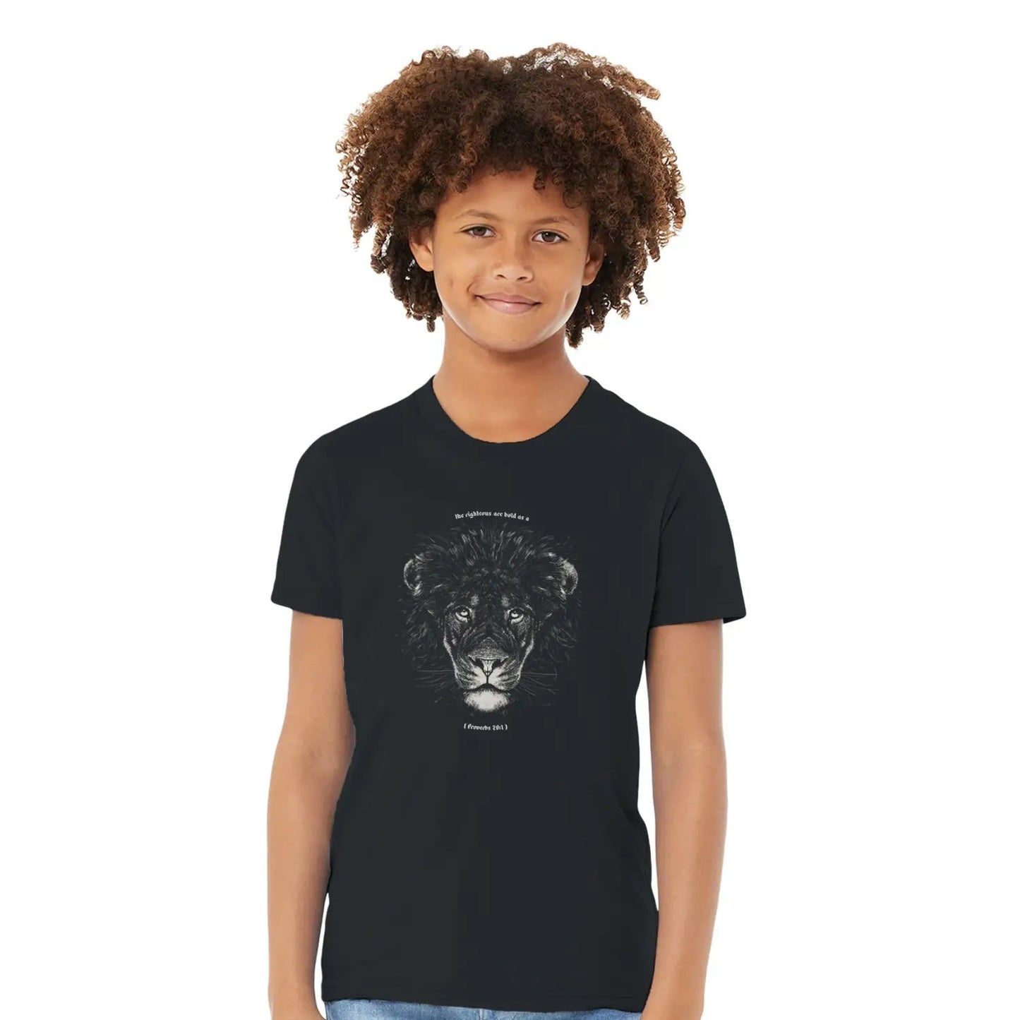 Bold As A Lion | Premium Kids' Christian T-Shirt designed by 3rd Day Christian Clothing.