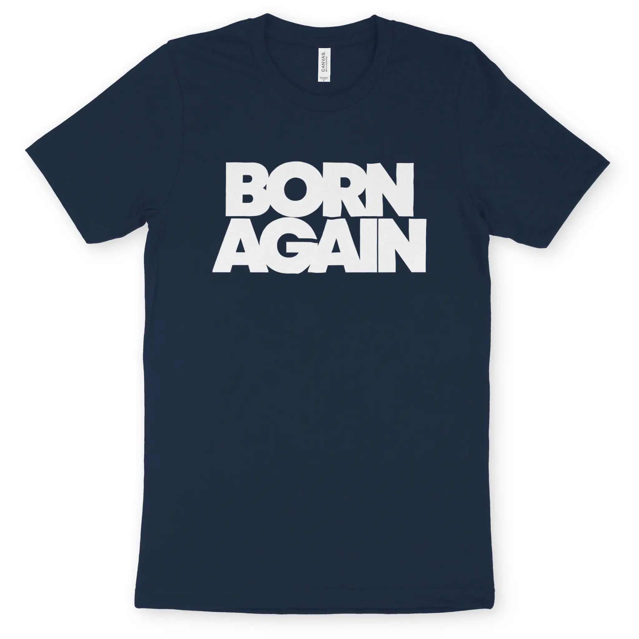 BORN AGAIN (Bold) – Unisex Christian T-Shirt designed by 3rd Day Christian Clothing.