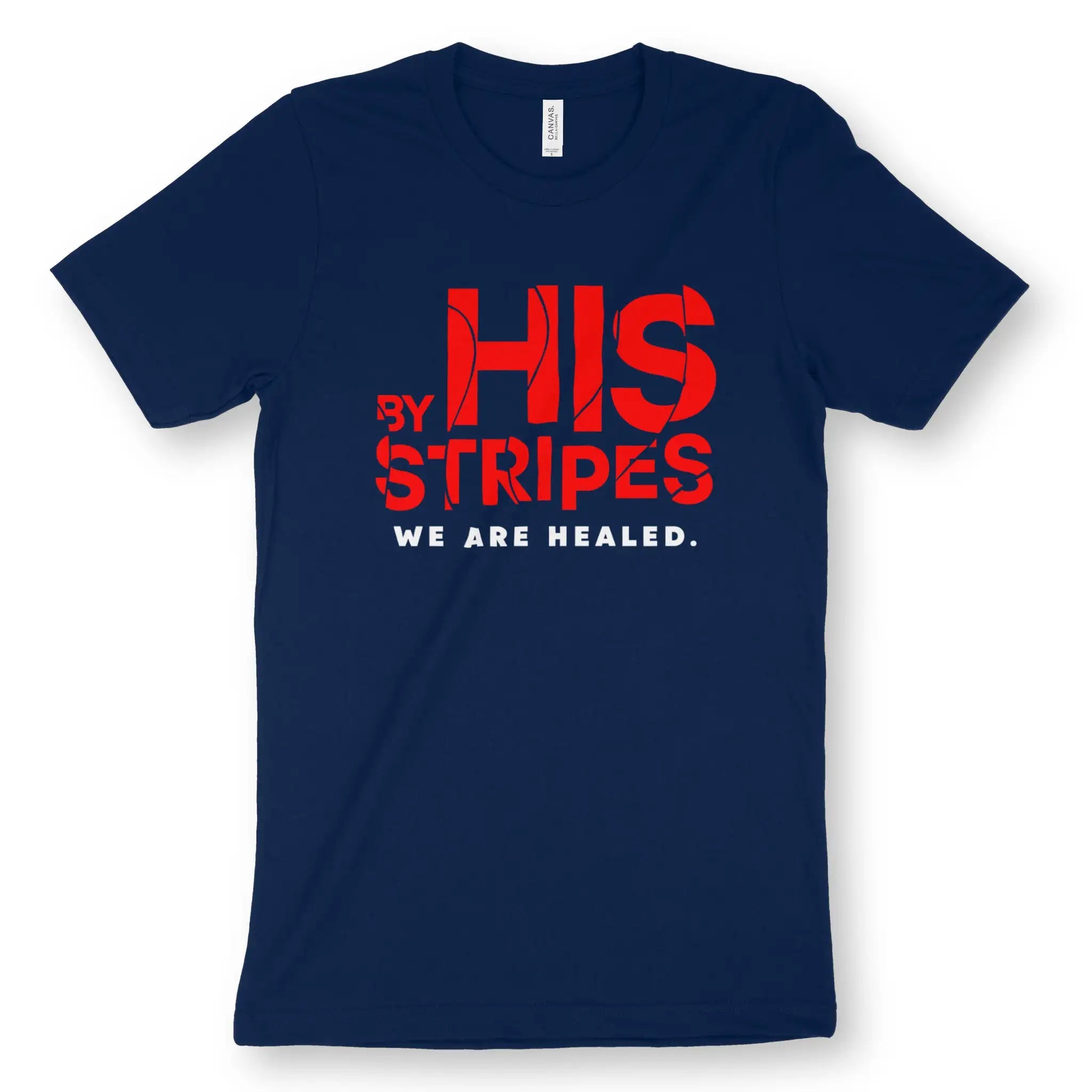 By His Stripes – Unisex Christian T-Shirt designed by 3rd Day Christian Clothing.