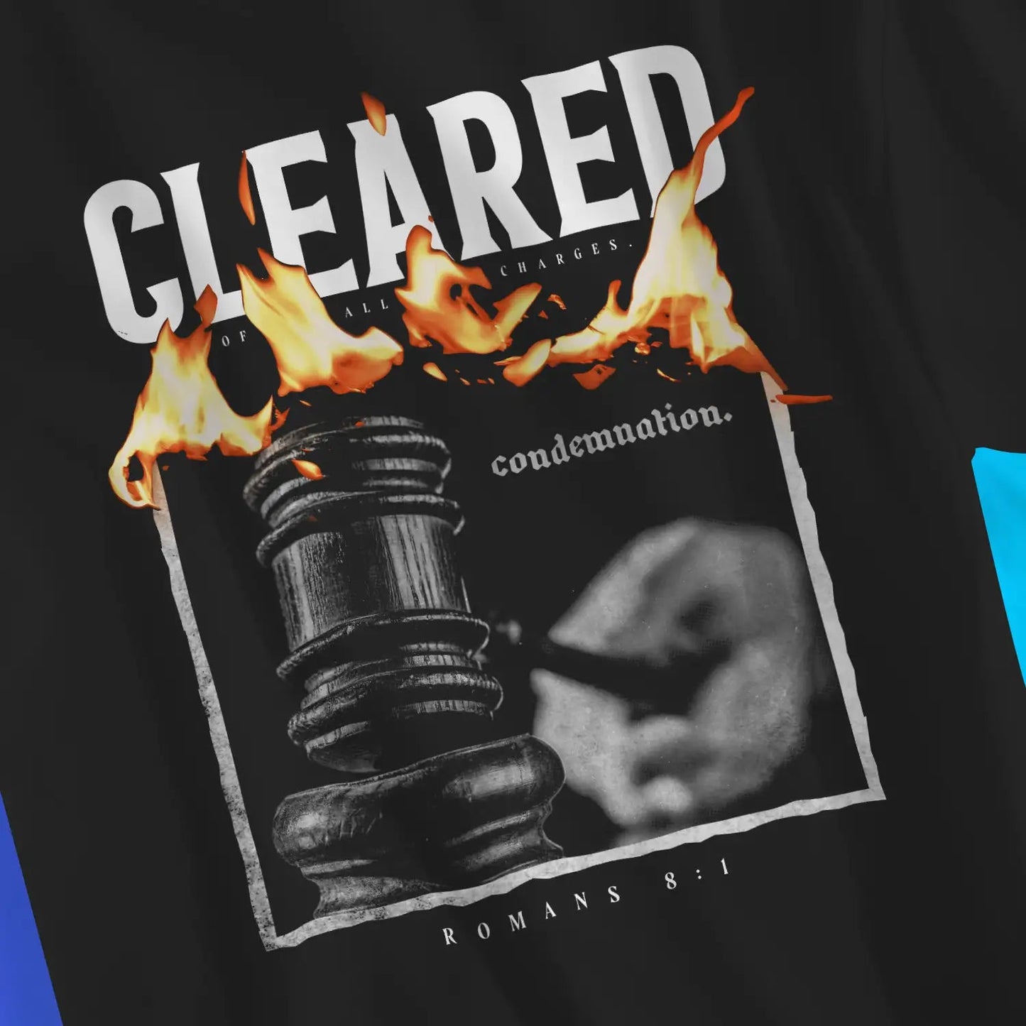 CLEARED OF ALL CHARGES | Premium Unisex Christian T-Shirt designed by 3rd Day Christian Clothing.