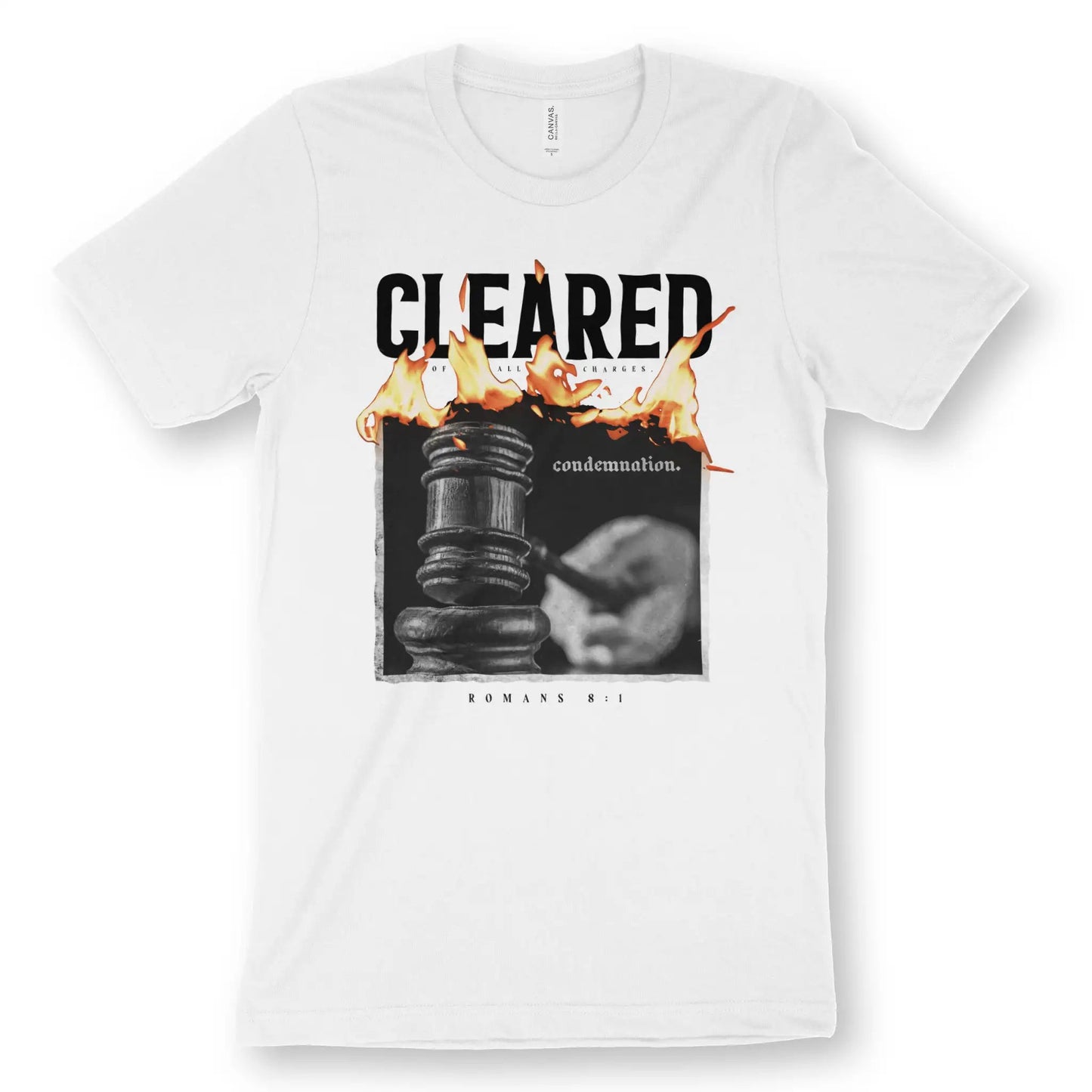 CLEARED OF ALL CHARGES | Premium Unisex Christian T-Shirt designed by 3rd Day Christian Clothing.