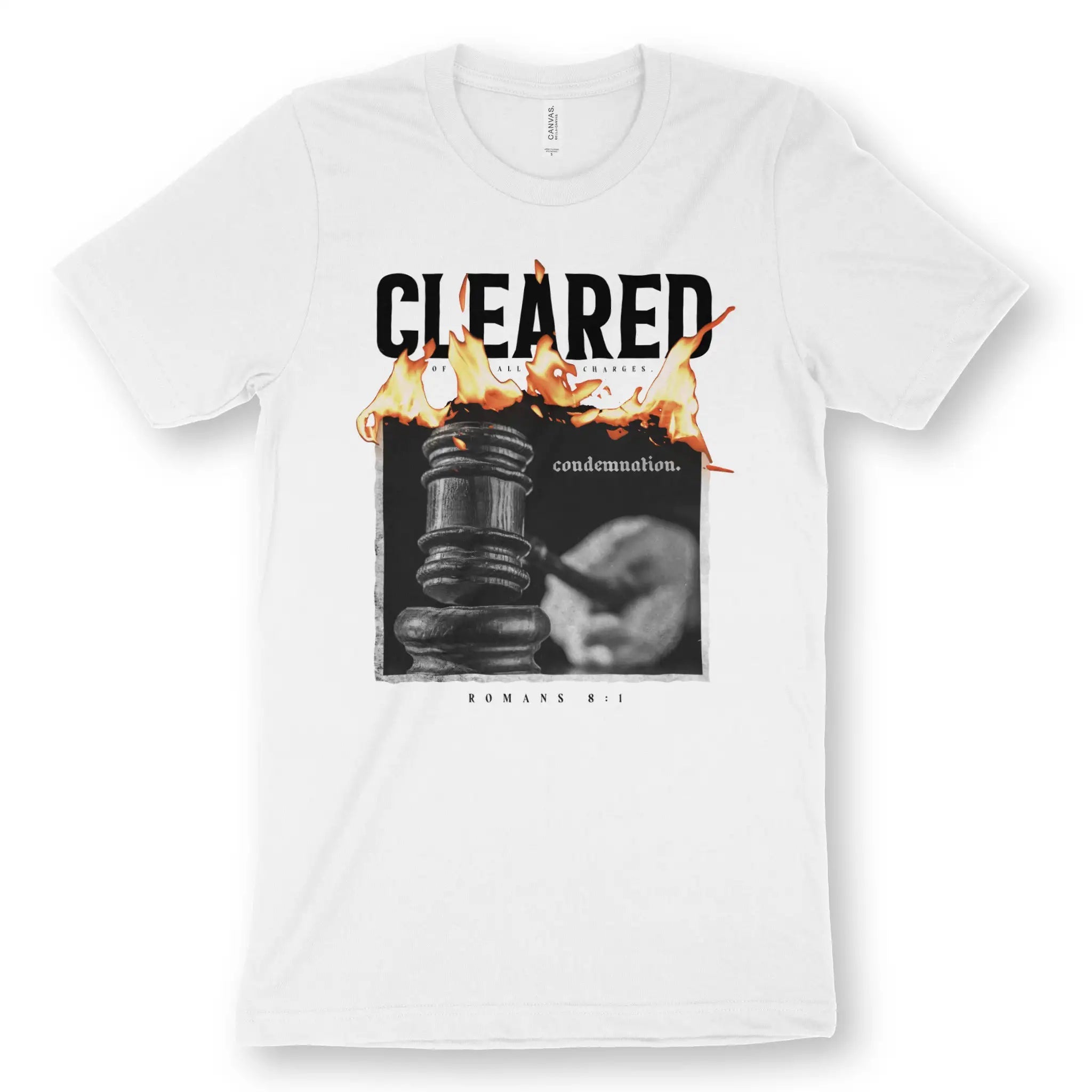 CLEARED OF ALL CHARGES – Unisex Christian T-Shirt designed by 3rd Day Christian Clothing.