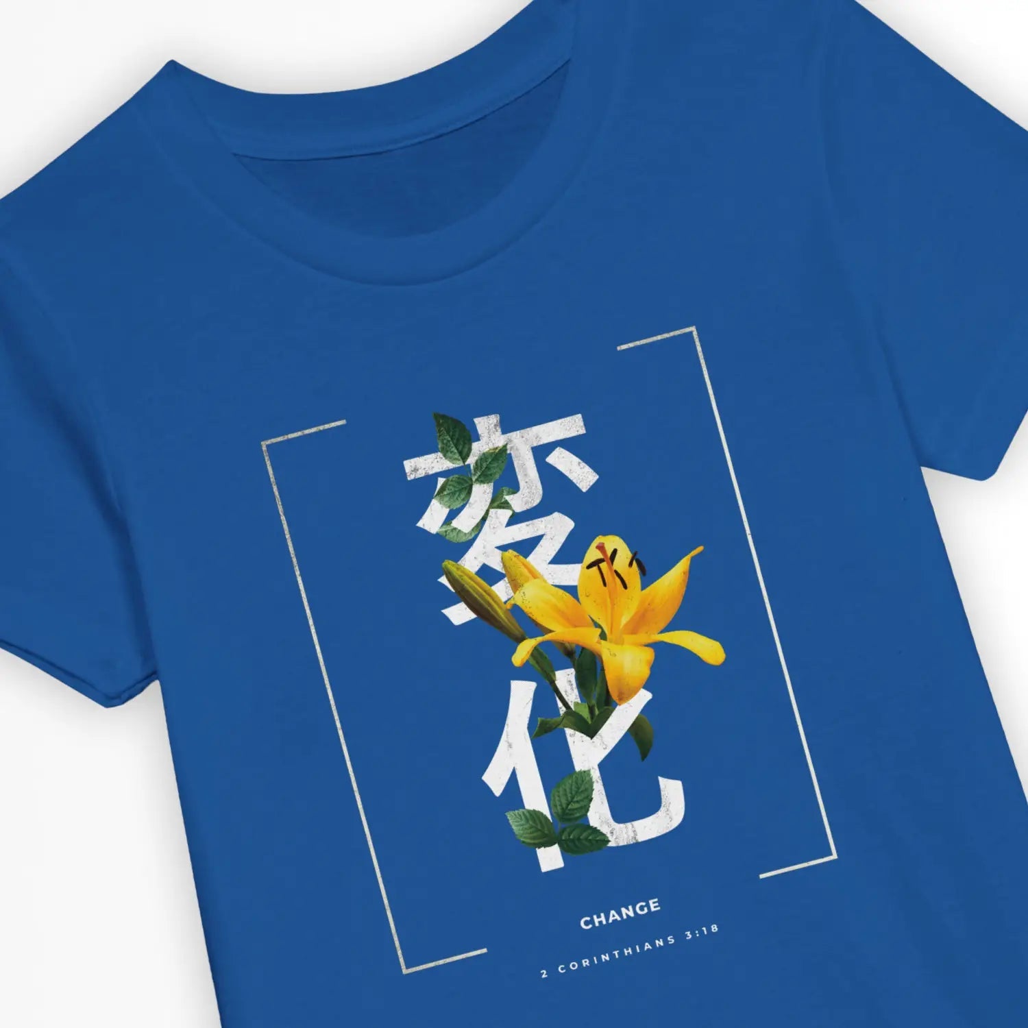 Change (Japanese) – Kids' Christian T-Shirt designed by 3rd Day Christian Clothing.